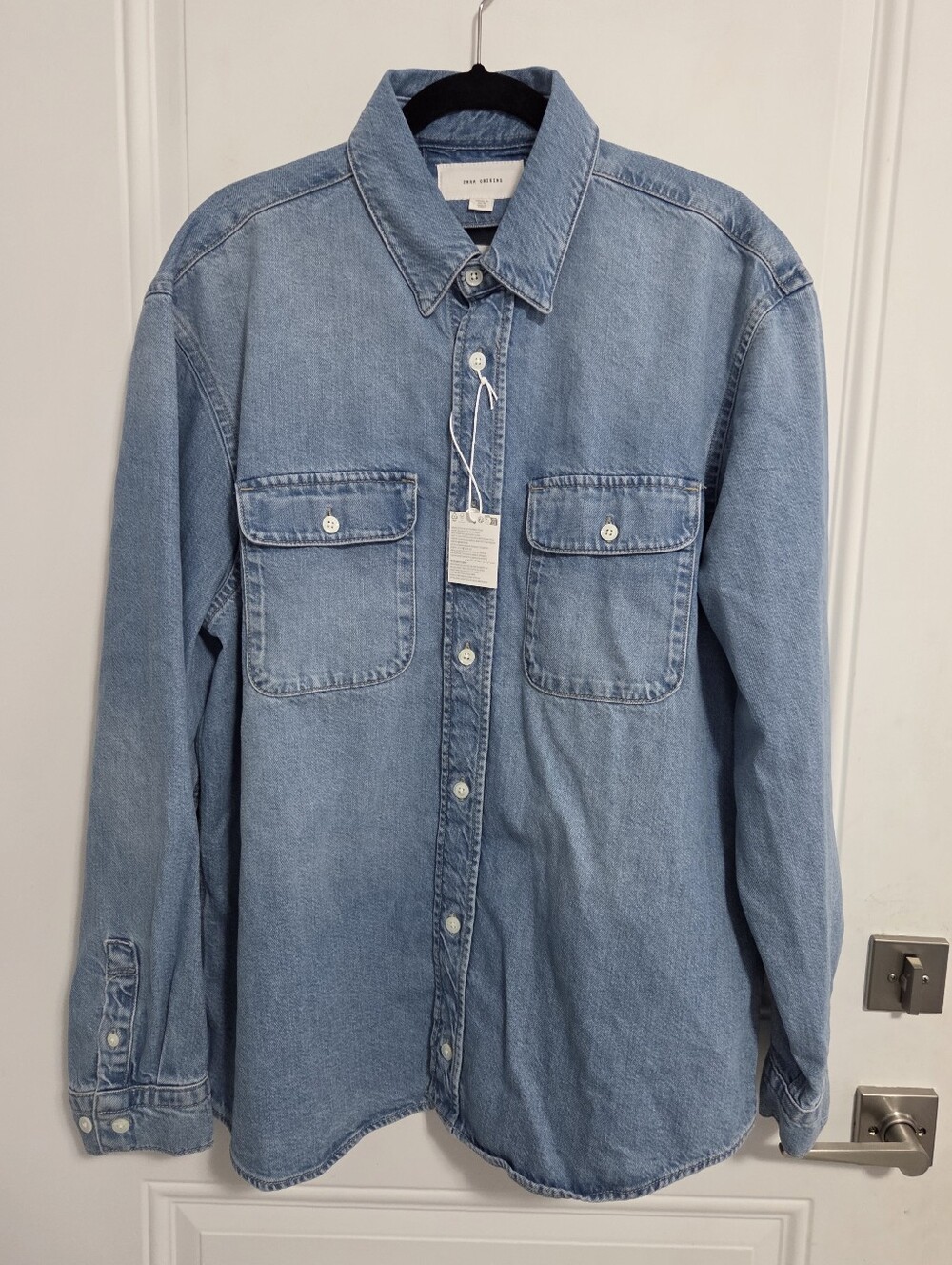 NWT - Zara Origins Men's Denim Overshirt - Size XL